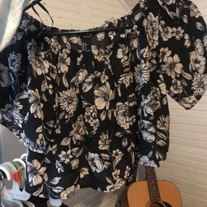 Off the shoulder crop top